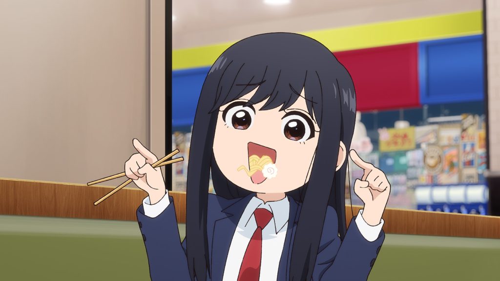 端莊黑長直形象的和田反而時常做怪表情